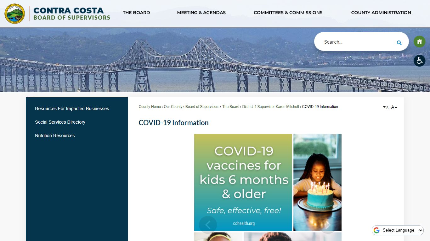 COVID-19 Information | Contra Costa County, CA Official Website